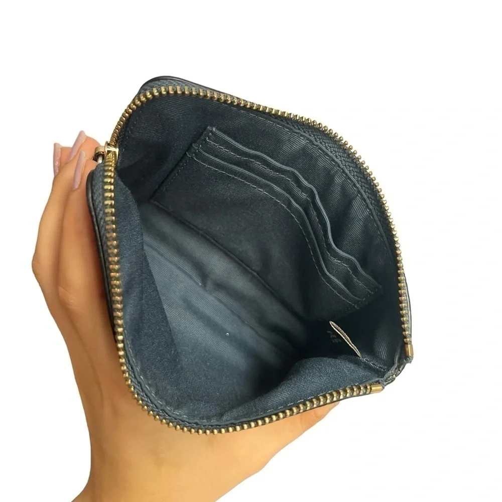 NWOT COACH Navy Blue Wristlet